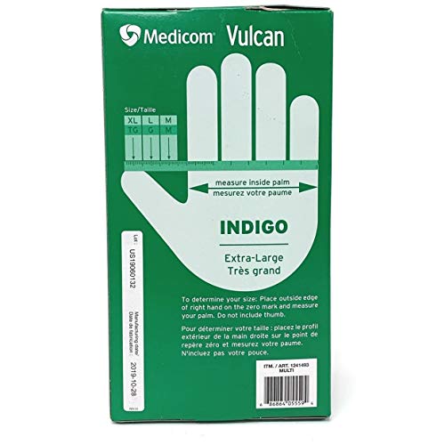 MEDICOM Vulcan Nitrile Gloves, 150 Count X-Large