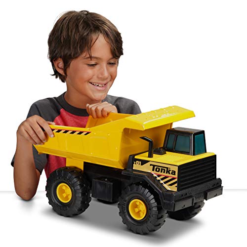 Tonka Classic Steel Mighty Dump Truck Vehicle, Single, Standard Packaging