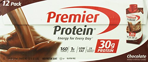 Premier Protein high Protein Shake, Chocolate (11 Fl. Oz., 12 Pack), 132 Fl. Oz., 132 Ounces