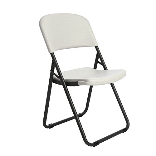 Lifetime Loop-Leg Contoured Folding Chair - 4 pack- White Granite