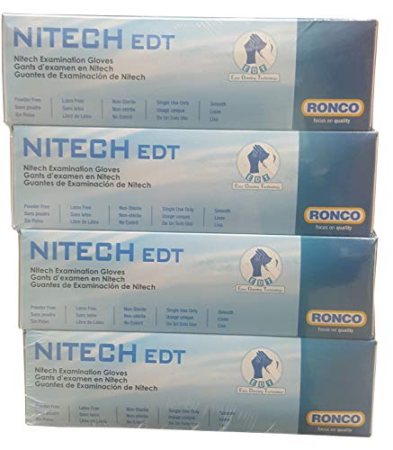 Ronco Nitech Gloves Large (4 Pack of 100), 400 Count