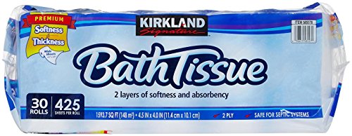 Kirkland Signature Bath Tissue, 2-Ply - 425 - 30 ct