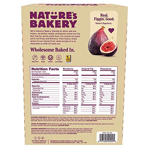 Nature's Bakery Fig bar 36Piece Variety Pack