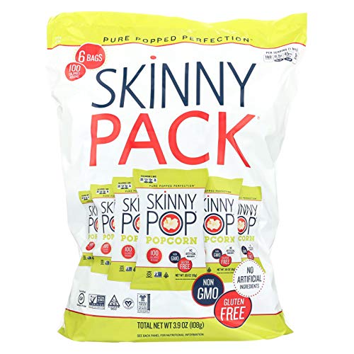 Skinnypop Popcorn, Popcorn, 0.65 Ounce - 6 per pack -- 10 packs per case., 10 Pack