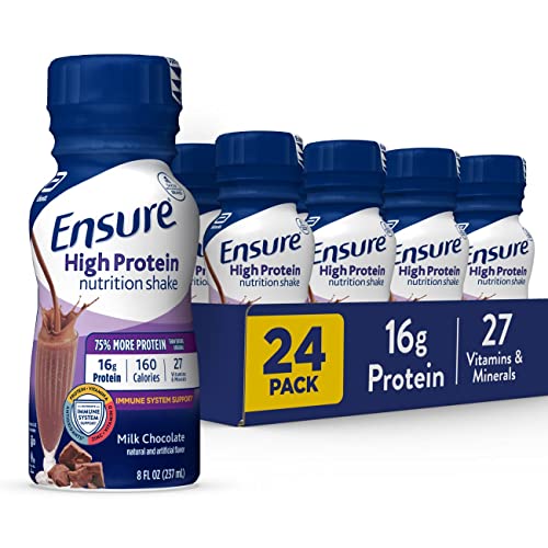 Ensure High Protein Nutrition Shake, Low Fat, Milk Chocolate, 8 ounces, 24 count