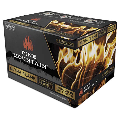 Pine Mountain Ultraflame Fire Starter Log, 3-Hour Burn Time, 9 Logs