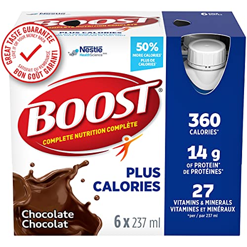 BOOST PLUS Complete Nutrition Drink, Chocolate, 24 x 237 ml
