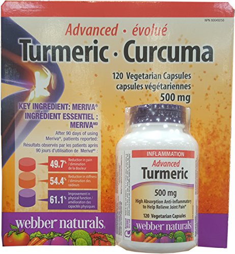 Webber Naturals Advanced Turmeric (120 Capsules), 120 Count