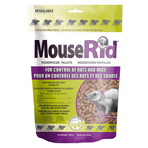 MouseRid® Pellets - 500 Grams | Effective and Safe Elimination of Mice and Rats - Safe for Use Around People, Pets and Wildlife