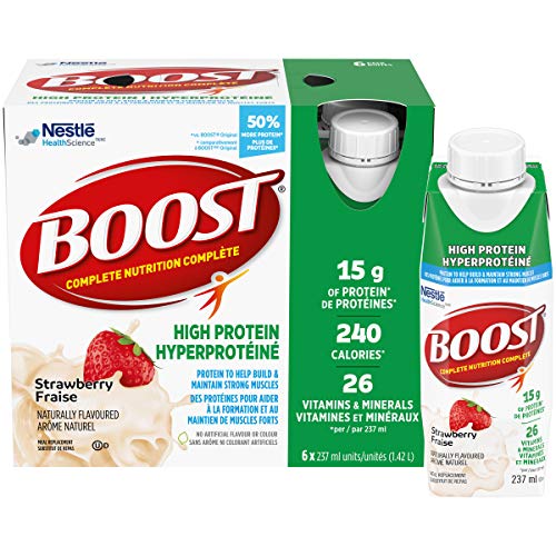 BOOST High Protein Meal Replacement Drink, Strawberry 24 x 237 ml