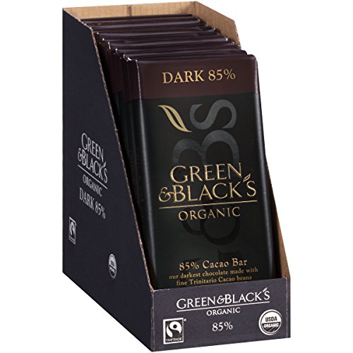 Green & Black's Organic Dark Chocolate, 85% Cacao, 3.5 Ounce (Pack of 10)