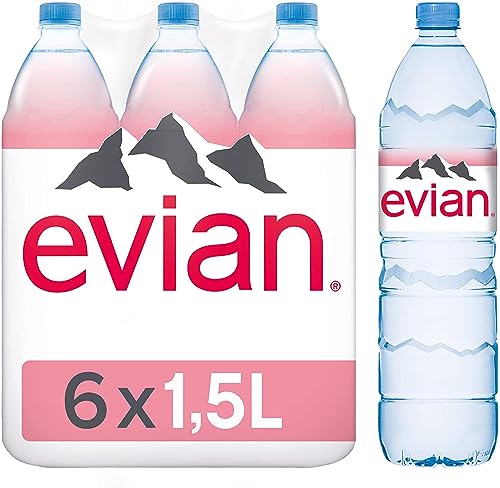 Evian Pet, Pack of 6, Disposable (6 x 1.5 L)