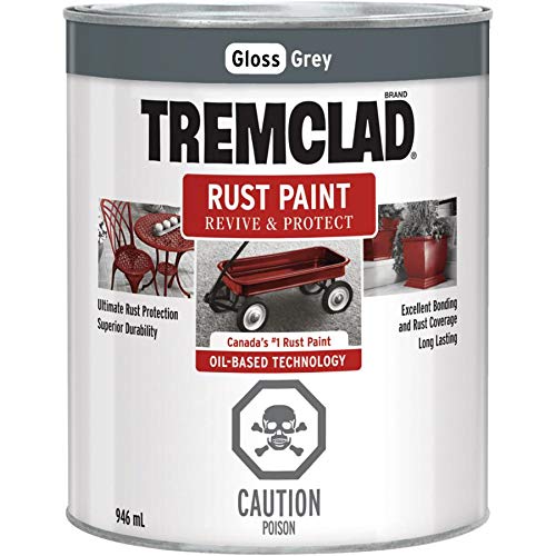 946mL Gloss Grey Alkyd Rust Paint