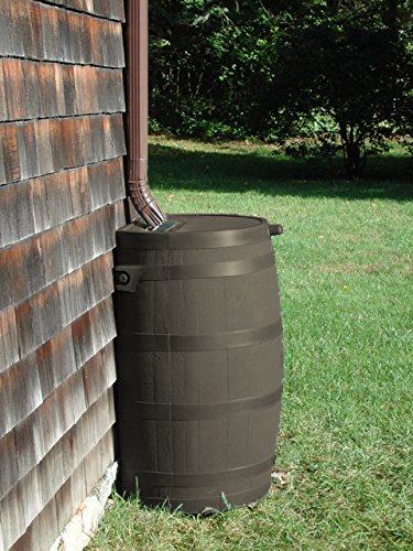 RTS Home Accents 50-Gallon Rain Water Collection Barrel with Brass Spigot