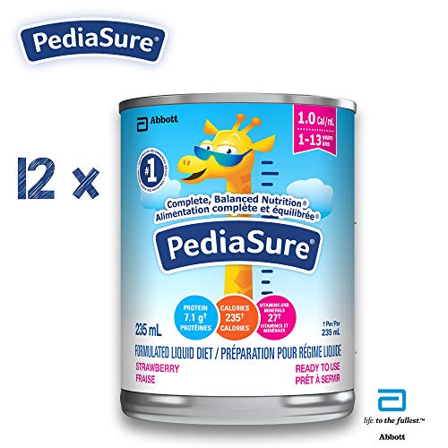 Pediasure Formulated Liquid Diet, 12 X 235 Ml, Strawberry, 2820 mL