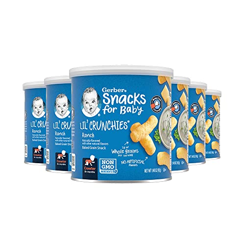 Gerber Graduates Lil' Crunchies, Ranch, 1.48 Ounce (Pack of 6)