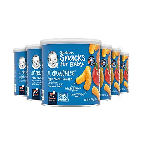 Gerber Graduates Lil' Crunchies, 1.48-Ounce Canisters (Pack of 6)