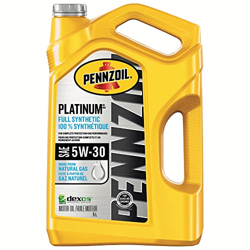 Pennzoil Platinum Full Synthetic 5W-30 Motor Oil (5L, Single)