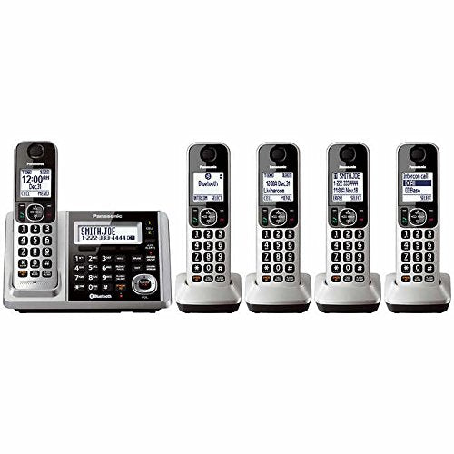 Panasonic® KX-TG175C DECT 6.0 Digital Cordless Phone with Answering Machine and Link2Cell Feature, connect your cell phone via Bluetooth, Baby Monitor via sound detection, Noise reduction technology