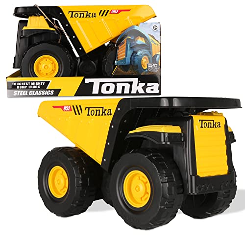 Tonka - Steel Classics Toughest Mighty Dump Truck , Yellow