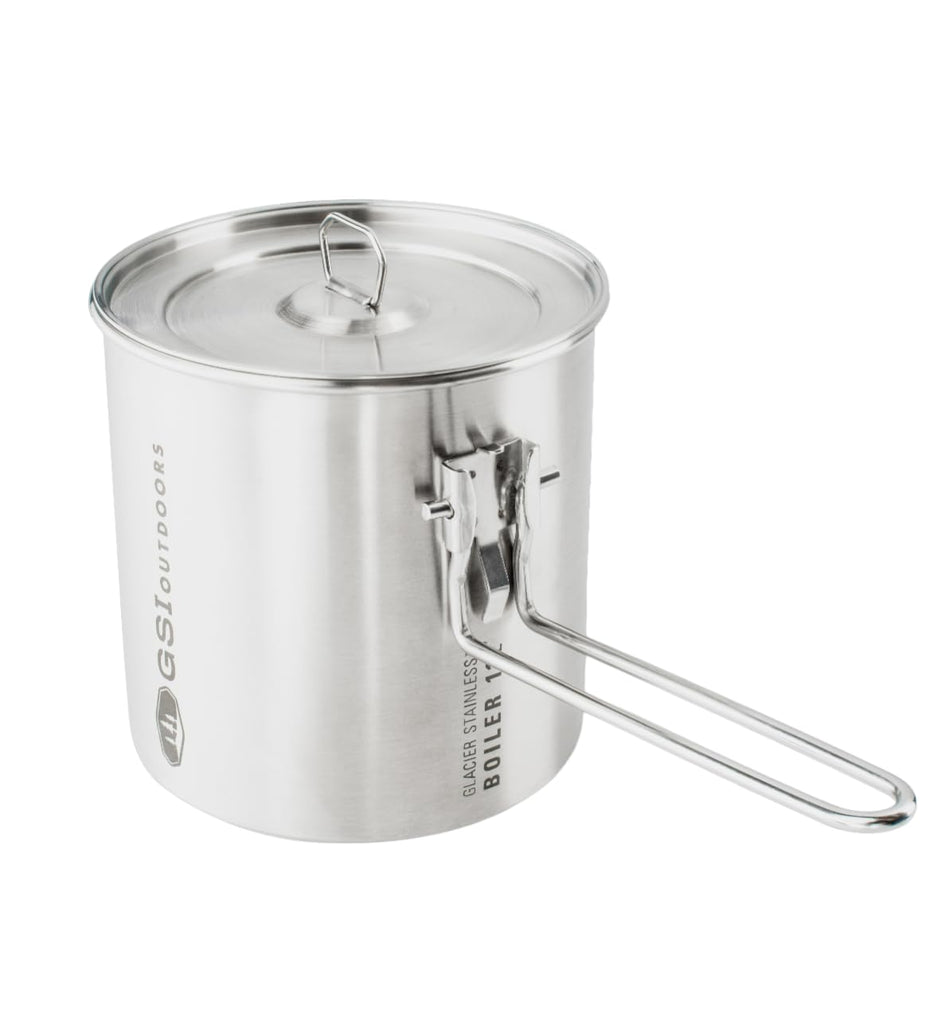 GSI Outdoors Glacier Stainless 1.1 L Boiler for Ultralight Backpacking and Camping