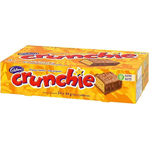 Cadbury Crunchie Chocolate Box, 24 Singles Bars 44g each