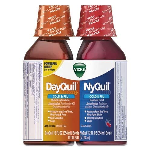 Vicks Dayquil Cold & Flu Multi Symptom Relief, 12 Ounce