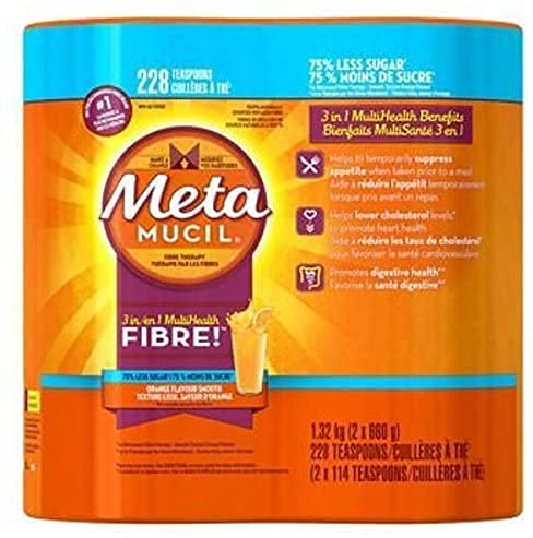 Metamucil Sugar Free Smooth Texture Orange 228 doeses [Health and Beauty]