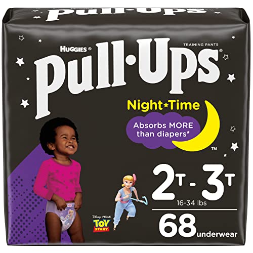 Pull-Ups Girls Potty Training Underwear, Easy Open Training Pants, New Leaf for Toddlers, giga Pack