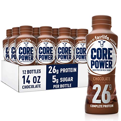 Protein Milk Shake, Chocolate, 14 FL Oz Pack of 12