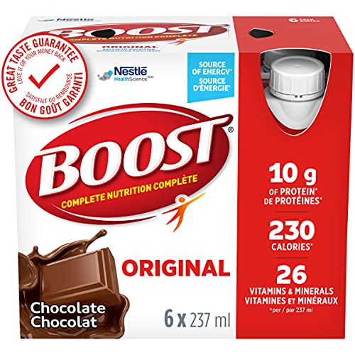 BOOST Original Meal Replacement Drink, Chocolate, 24 x 237 ml - PACKAGING MAY VARY