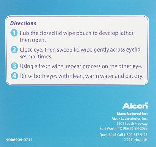 Systane Lid Wipes Eyelid Cleansing Wipes 30 Each (Pack of 2)