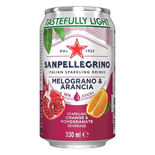 San Pellegrino Sparkling Soda Fruit Beverages 330 ML Can x 24 Cans