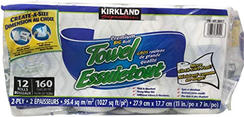 Kirkland signature Paper Towel Create a Size (12 X 160sheets)