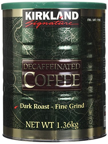 Kirkland Signature Decaffeinated Coffee, Dark Roast, 3 lbs