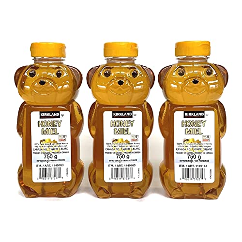 Kirkland 100% Canadian honey (honey, honey, honey) 750g Canadian Honey (Set of 3) Set of 3