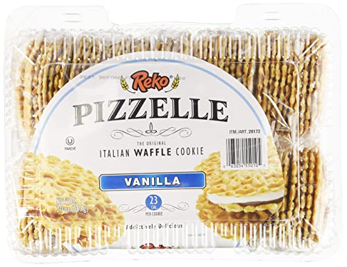 Reko Pizzelle Italian Waffle Cookie Vanilla - 20oz (Kosher)