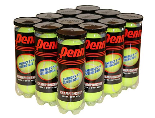 Penn Championship Extra Duty Tennis Balls Value Bulk Pack of 12 Cans