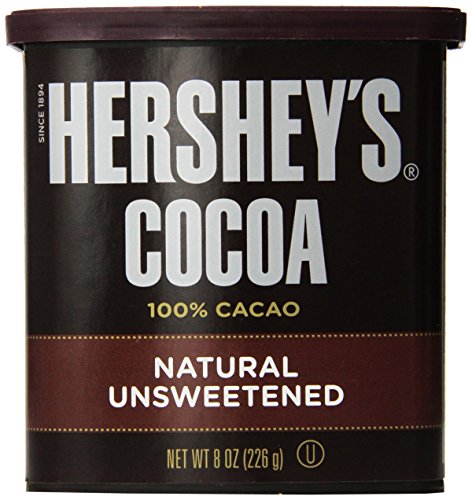 Hershey's Cocoa, Unsweetened, 8-Ounce Container (Pack of 2)