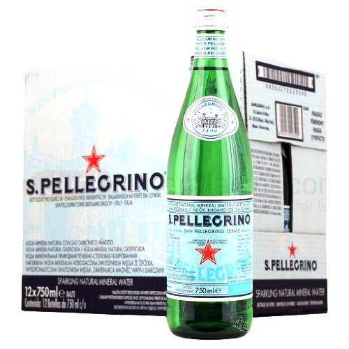 San Pellegrino Sparkling Mineral Water-Sparkling Mineral Water, 750ml, 12-Count