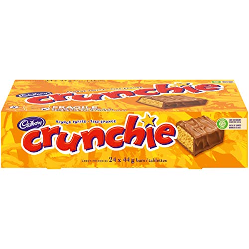 Cadbury Crunchie Chocolate Box, 24 Singles Bars 44g each