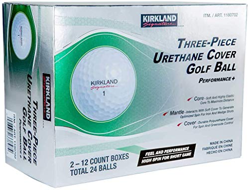 KIRKLAND SIGNATURE 3-Piece Urethane Cover Golf Ball, 2-Dozen