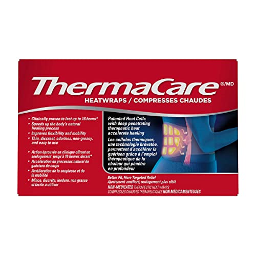 ThermaCare Heatwraps Advance Back Pain Therapy Stretch Fit S-XL, 6 count