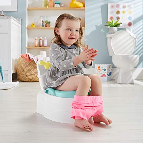 Fisher-Price Sea Me Flush Potty, Training Chair with Music and Lights for Infant and Toddler