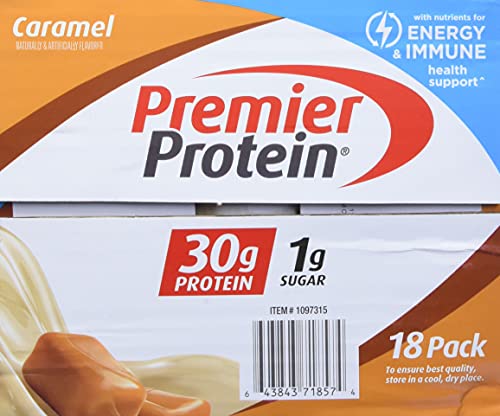 Premier 30g Protein PLUS Energy and Immune Support Shakes, Vanilla, 11 fl  oz, 18-pack