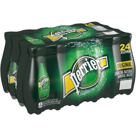 Perrier Sparkling Natural Mineral Water, Original, 16.9 Fl Oz, 24 Count (Pack of 3)