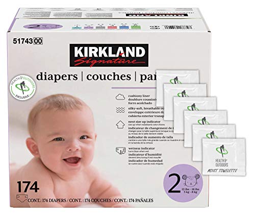 Kirkland Signature Diapers W/Health and Outdoors Wipes