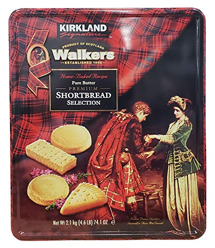 Kirkland Signature Walkers Premium Shortbread Selection Gift Tin, 4.6-Pound