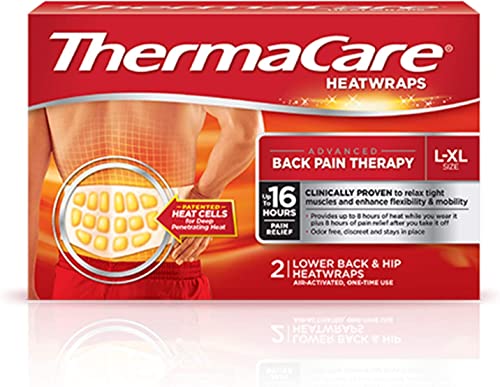 Thermacare Heatwraps Lower Back And Hip LG/XL, 2 count (Pack of 3)