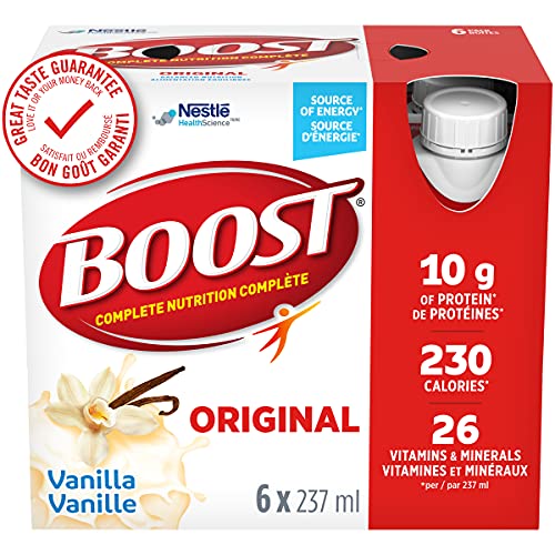 BOOST Original Meal Replacement Drink, Vanilla, 24 x 237 ml - PACKAGING MAY VARY
